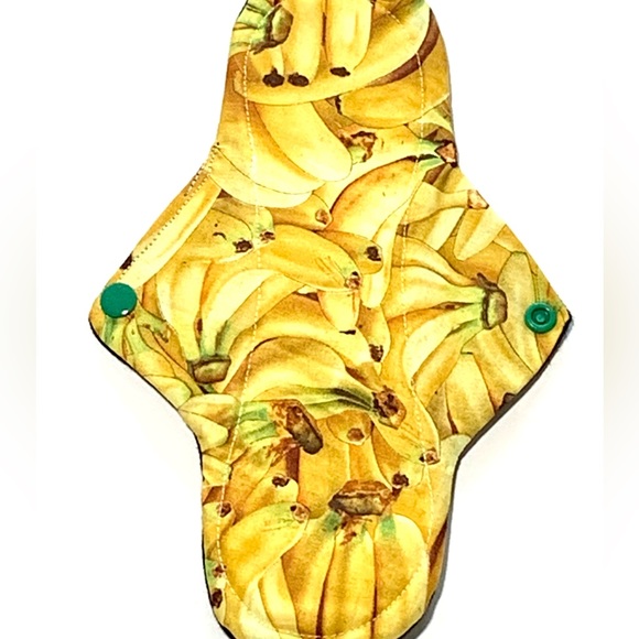 Three Heavy Plus Menstrual Pads in Fun Fruits, PUL and Zorb Canadian Cloth Pads - Picture 6 of 7